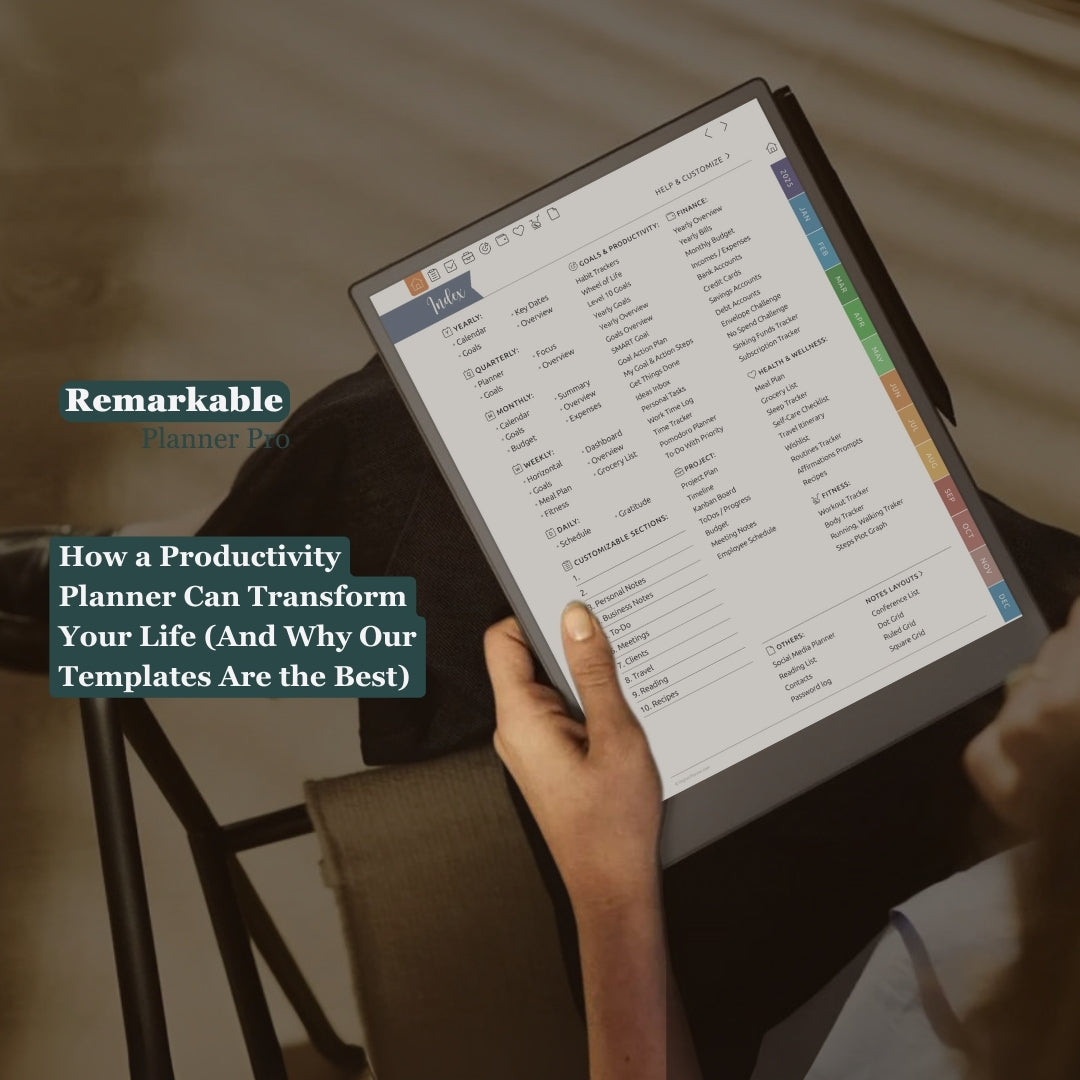 How a Productivity Planner Can Transform Your Life (And Why Our Templates Are the Best)